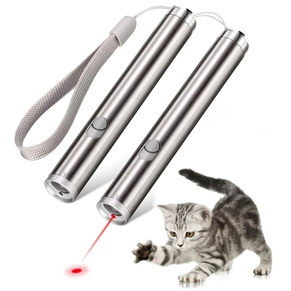 🔴🐾 Battery Laser Pointer Cat & Dog Toy – Safe Indoor Outdoor Fun