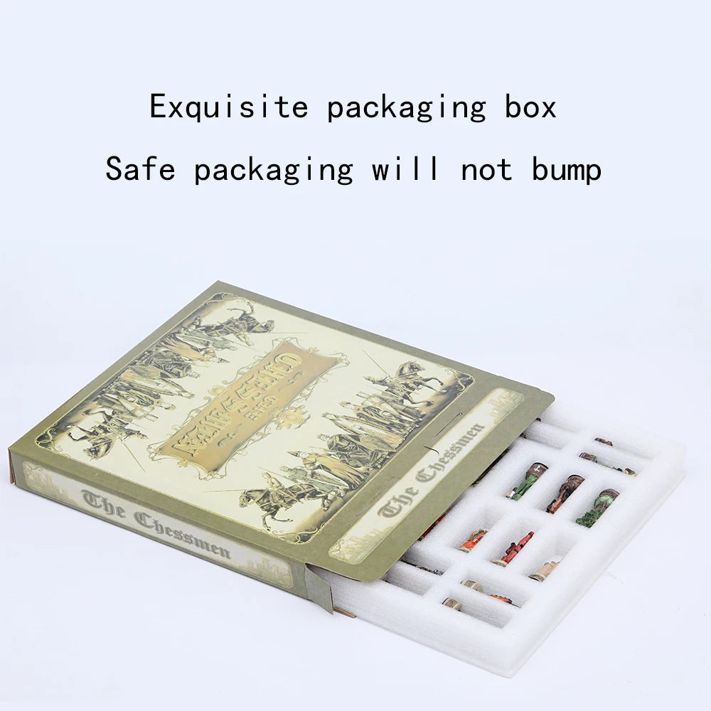 Role Theme Historical Chess Set ♟️ | Hand‑Painted Resin Pieces & Embossed Leather Board 🪄 | 32‑Piece Collector’s Gift Set 🎁 | Premium Strategy Game for Home & Display