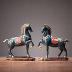 🐎✨ Horse of Success Feng Shui Ornament 💛 | Lucky Get-Rich Blessing Home Décor 🏡 | Living Room & TV Cabinet Display Housewarming Gift