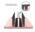 💻📐 Vertical Aluminum Laptop Stand – Adjustable Portable Holder