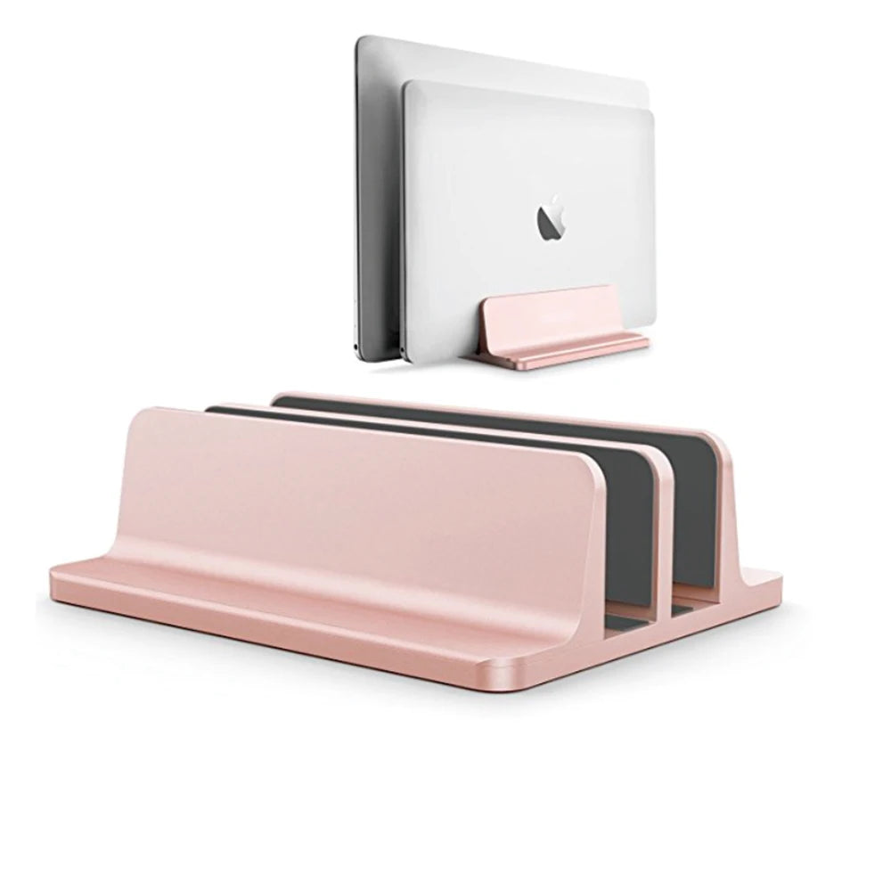 💻📐 Vertical Aluminum Laptop Stand – Adjustable Portable Holder