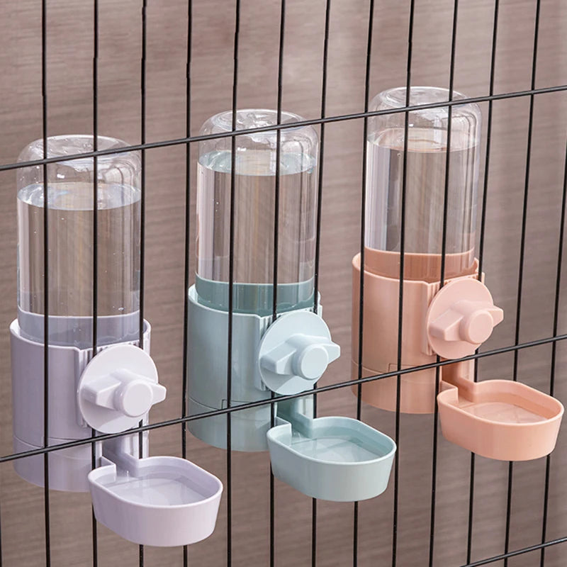 🐾🥣 Automatic Cage Hanging Pet Feeder & Water Dispenser