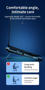 🔥❄️ COOLCOLD 17-Inch Gaming Laptop Cooler – 6 Fans 2600RPM LED Screen