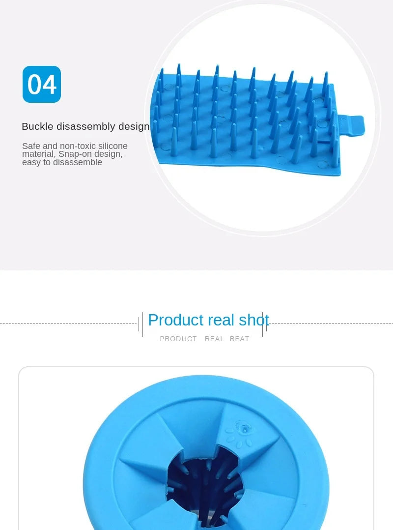 Dog Paw Cleaner Cup, Silicone Pet Feet Washer, Cat Paw Cleaning Tool, Portable