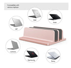 💻📐 Vertical Aluminum Laptop Stand – Adjustable Portable Holder