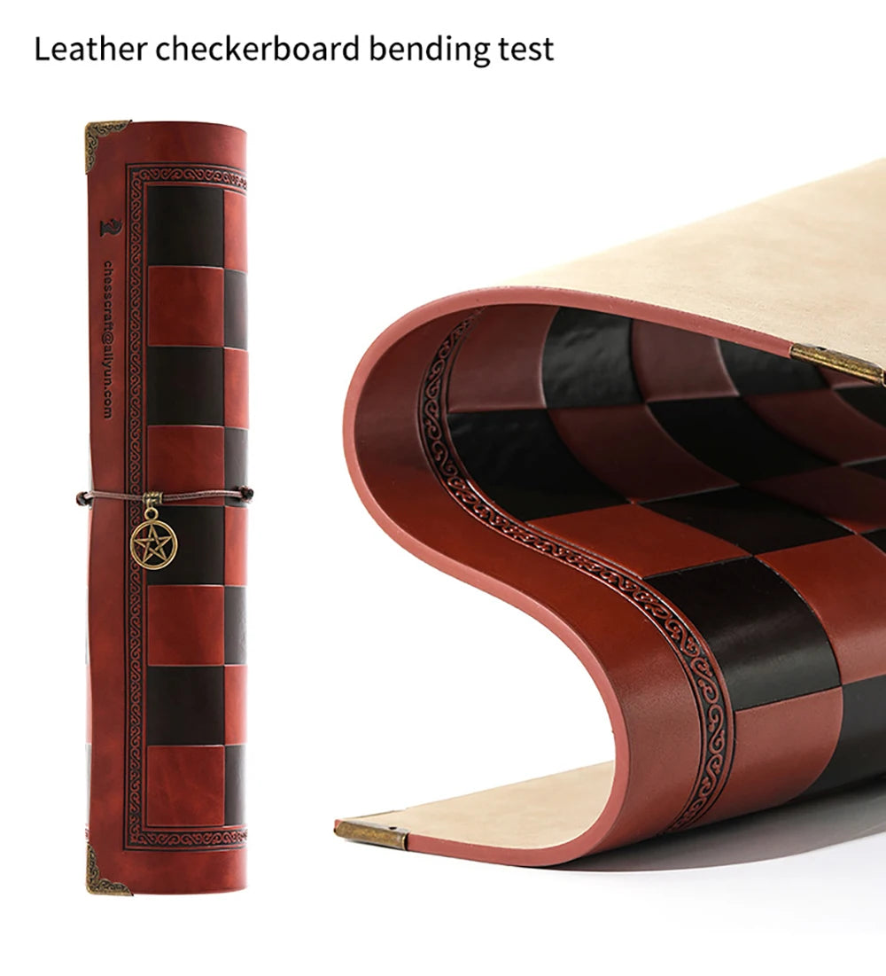 Role Theme Historical Chess Set ♟️ | Hand‑Painted Resin Pieces & Embossed Leather Board 🪄 | 32‑Piece Collector’s Gift Set 🎁 | Premium Strategy Game for Home & Display