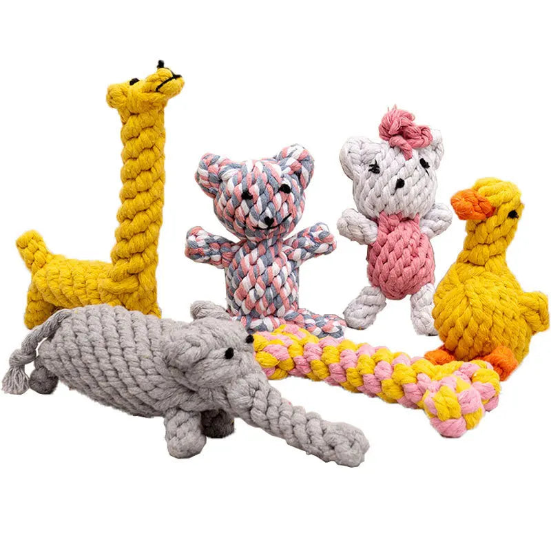 🪢🐶 Bite Resistant Dog Rope Knot Ball – Dental Chew Toy