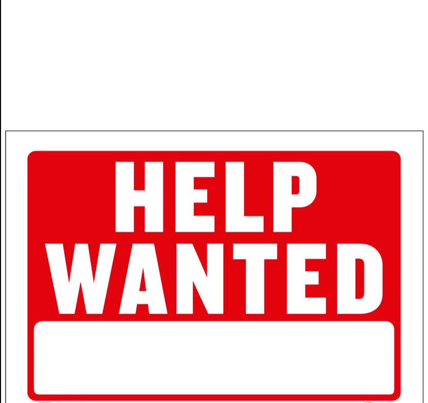 Help Wanted Sign 9x12 | 12x16 – Now Hiring Business Sign for Store, Restaurant, Office | Hiring Sign for Window or Door