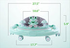 🍼🐸 Frog Baby Walker Anti-O-Leg Multifunctional Anti-Rollover with Music | 6-12 Months | Silent Wheels Option