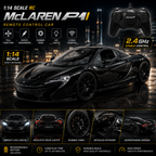 Realistic McLaren P1 remote control supercar in black finish