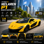 Realistic McLaren P1 remote control supercar in yellow finish