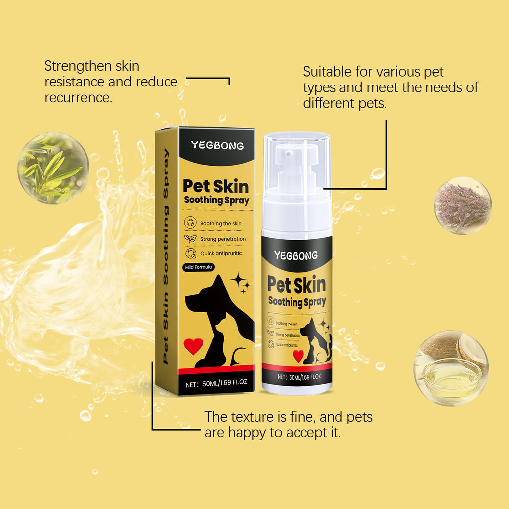 Pet Skin Care Spray – Flea & Lice Relief for Dogs & Cats