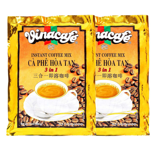 🛒 Vinacafe 3‑in‑1 Instant Coffee Packets ☕ | Authentic Vietnamese Medium Roast | Quick & Easy Single‑Serve Sachets | 20 Sachets per Pack