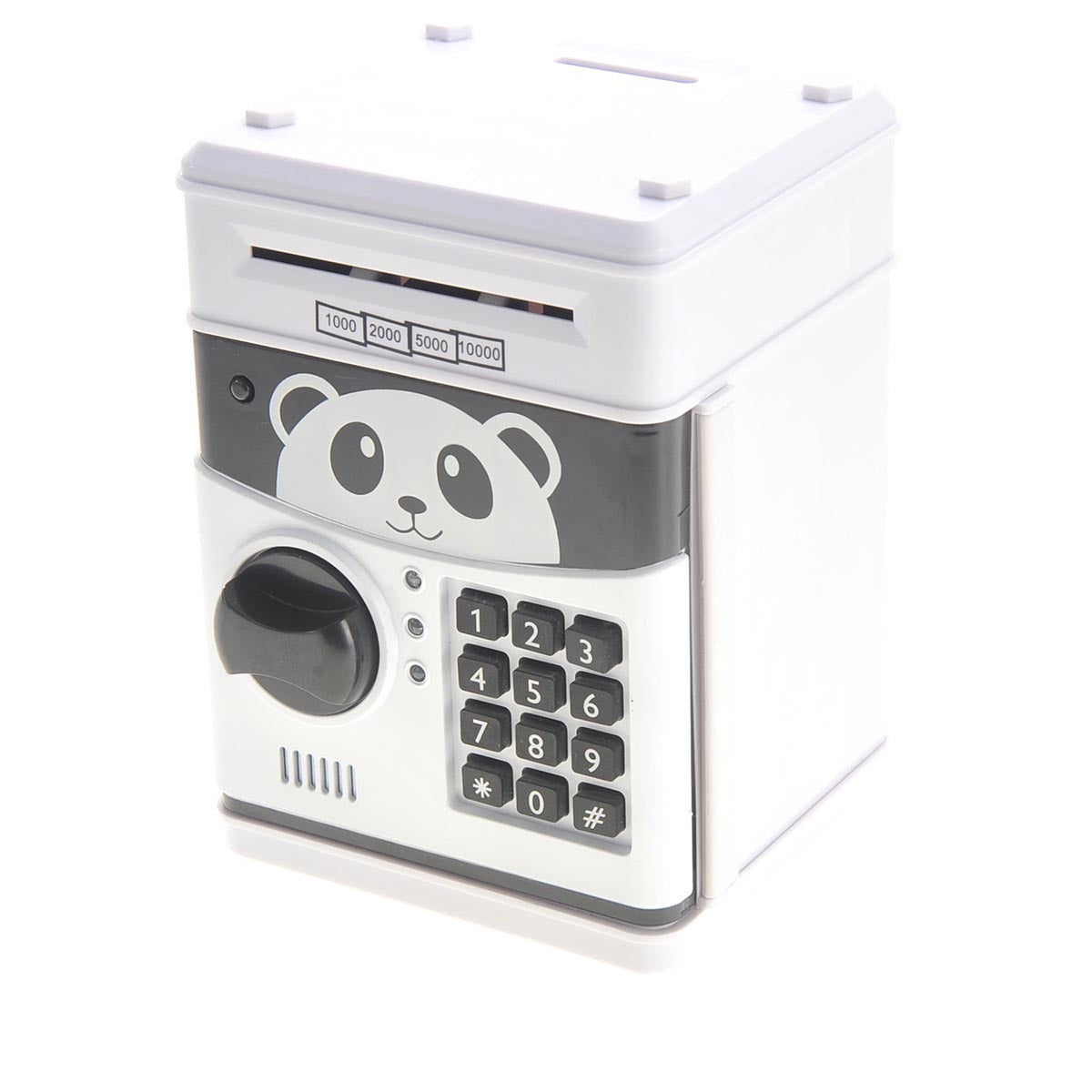 Cartoon panda electronic password protected piggy coin bank for kids