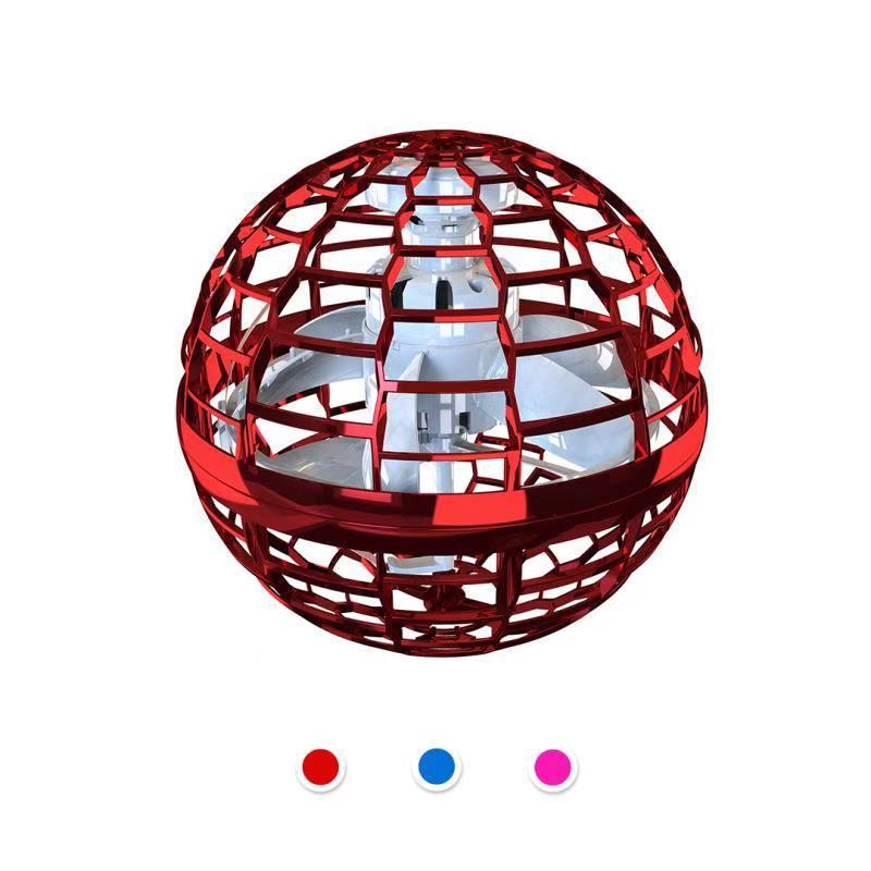 Flying Ball Spinner Toy  Hand Controlled Drone Helicopter 360 Rotating Mini UFO With Light Kids Gifts