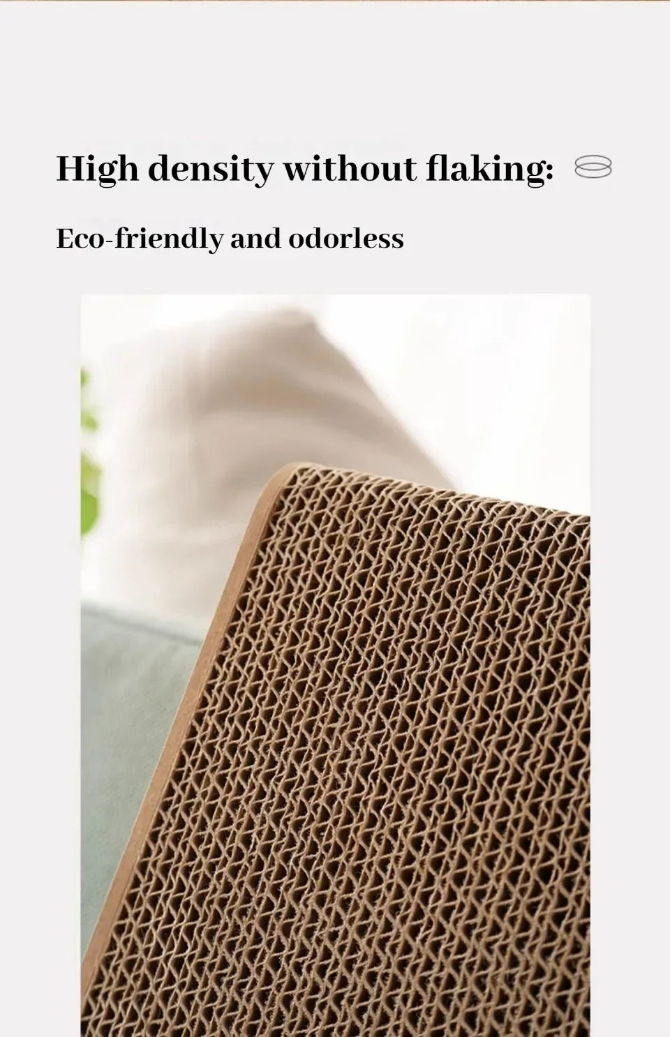 🐾📐 L-Shape Cardboard Cat Scratcher – Wear-Resistant Scratch Post
