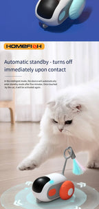 🐱🚗 Smart Cat Car Toy 🐾✨ | 2-Mode Automatic Moving & Remote Controlled Car 🎮 | Interactive Training Toy for Cats & Dogs 🐶💖
