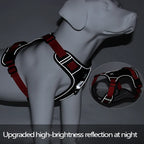 🐕🛡️ Reflective Tactical Dog Harness – 1680D Waterproof Vest