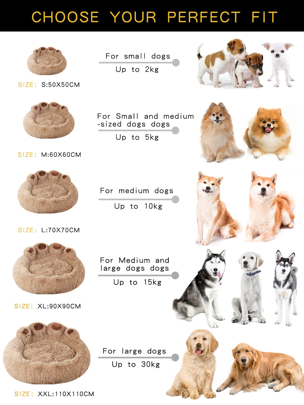 🐾🛏️ Fluffy Winter Dog Bed – Plush Kennel Sofa Cushion