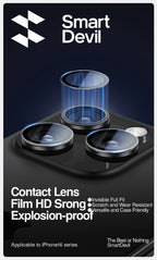 SmartDevil Camera Lens Glass Protector for iPhone 17 / 16 Pro Max