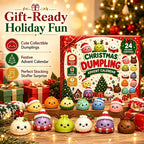 Christmas Dumpling Squishy Advent Calendar – 24-Day Countdown