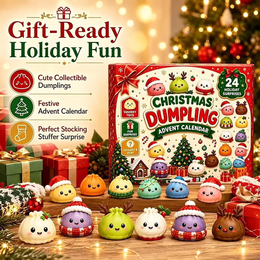 Christmas Dumpling Squishy Advent Calendar – 24-Day Countdown