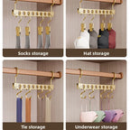 👕✨ Foldable Rotatable Clothes Hanger Organizer | 6 / 8 Holes Magic Metal Storage Rack 🪝 | Wardrobe Space Saver Hook
