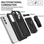 Rugged Armor Case with Belt Clip Holster & Kickstand for Samsung Galaxy