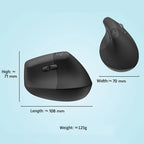 🖱️💜 Logitech Lift Vertical Ergonomic Wireless Mouse – Silent Click Dual Mode