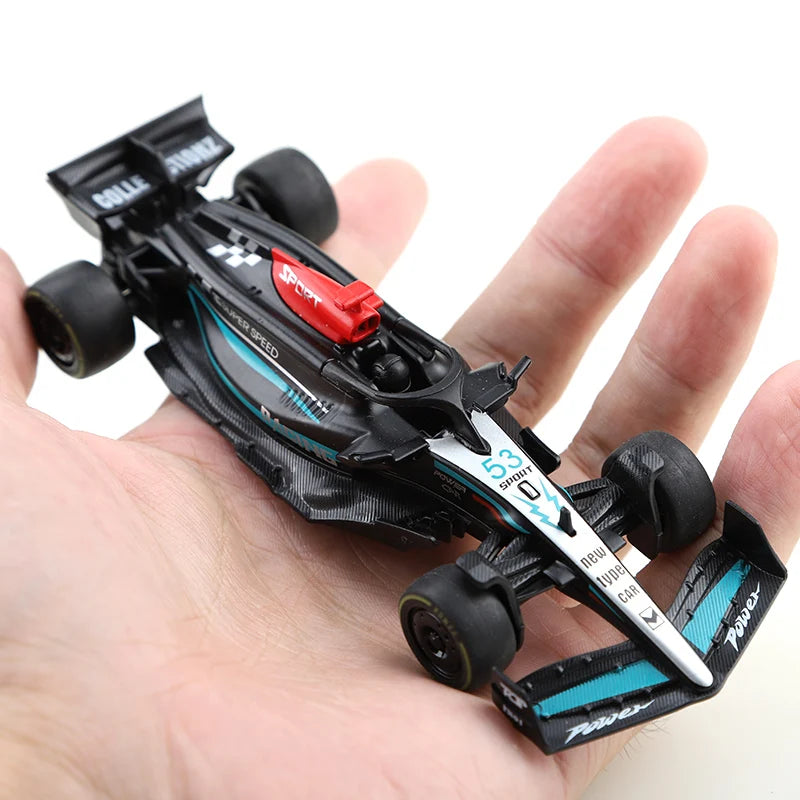 (Bagged) 1.43 Alloy Model Racing Car Toy, Exquisite Formula Alloy Pullback Racing Car, Children's Toy, Best Birthday Gift.