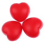 Heart Stress Balls – 2-Pack Red Heart-Shaped Foam Fidget Toys