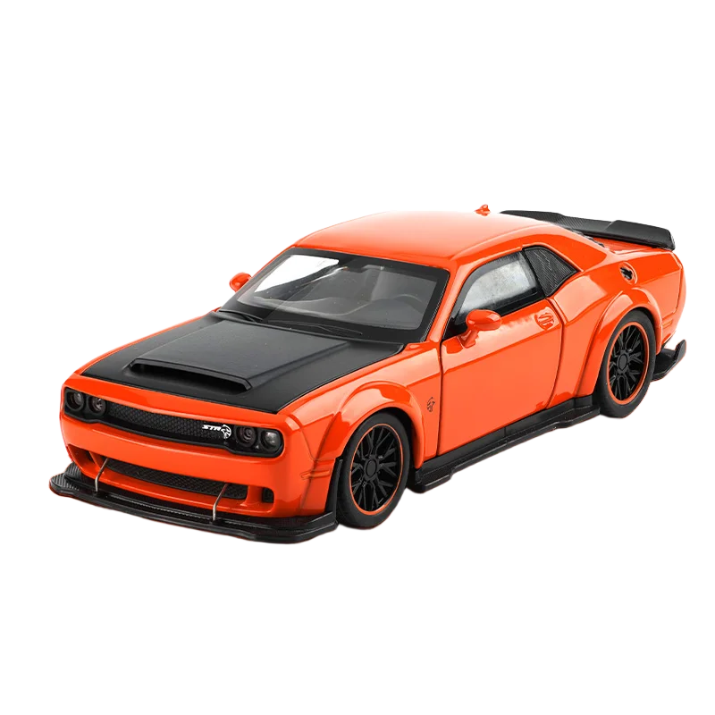 1:32 Dodge Challenger SRT Hellcat Redeye V8 Alloy Metal Diecast Model American Muscle Sports Car Collection For Hobby Decor
