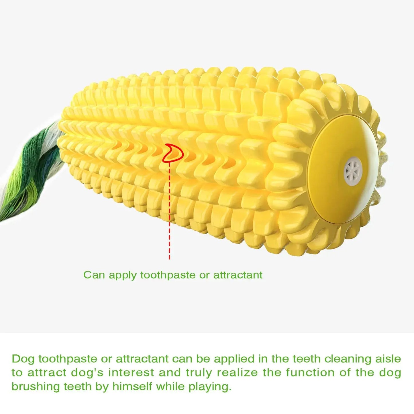 Squeak Corn Chawing Pet Toy Indestructible Toothbrush Dog Toys For Aggressive Chewers Soft Big dog Plaything with Sound