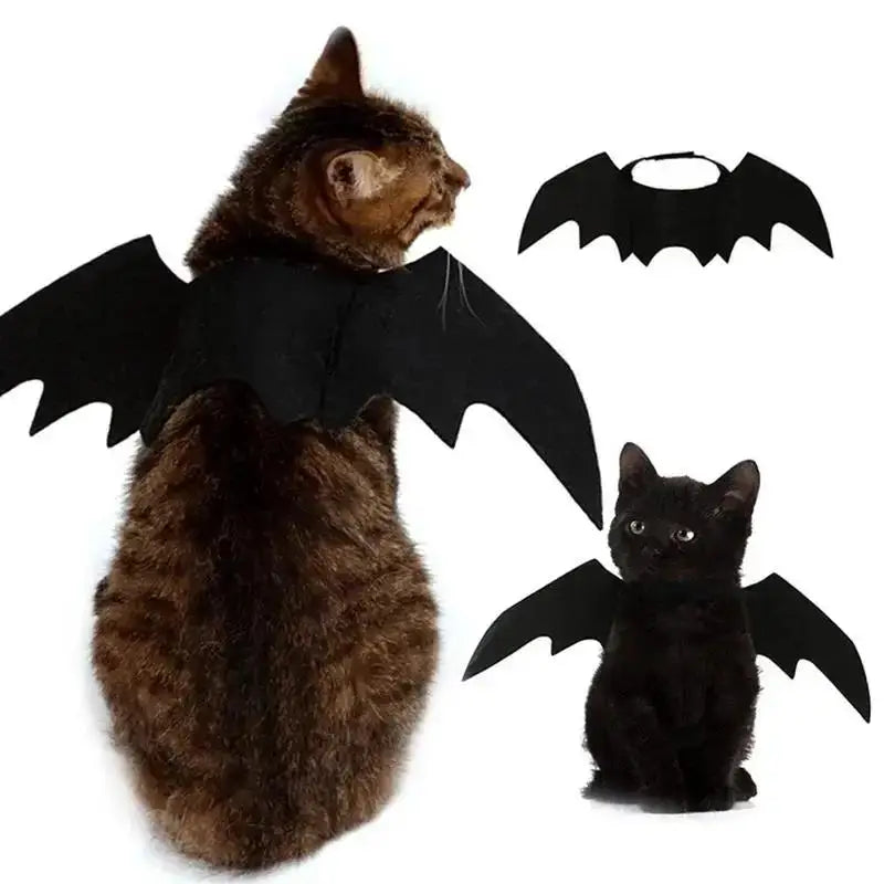 Black Bat Wings Pet Costume – Halloween Cat & Dog Cosplay