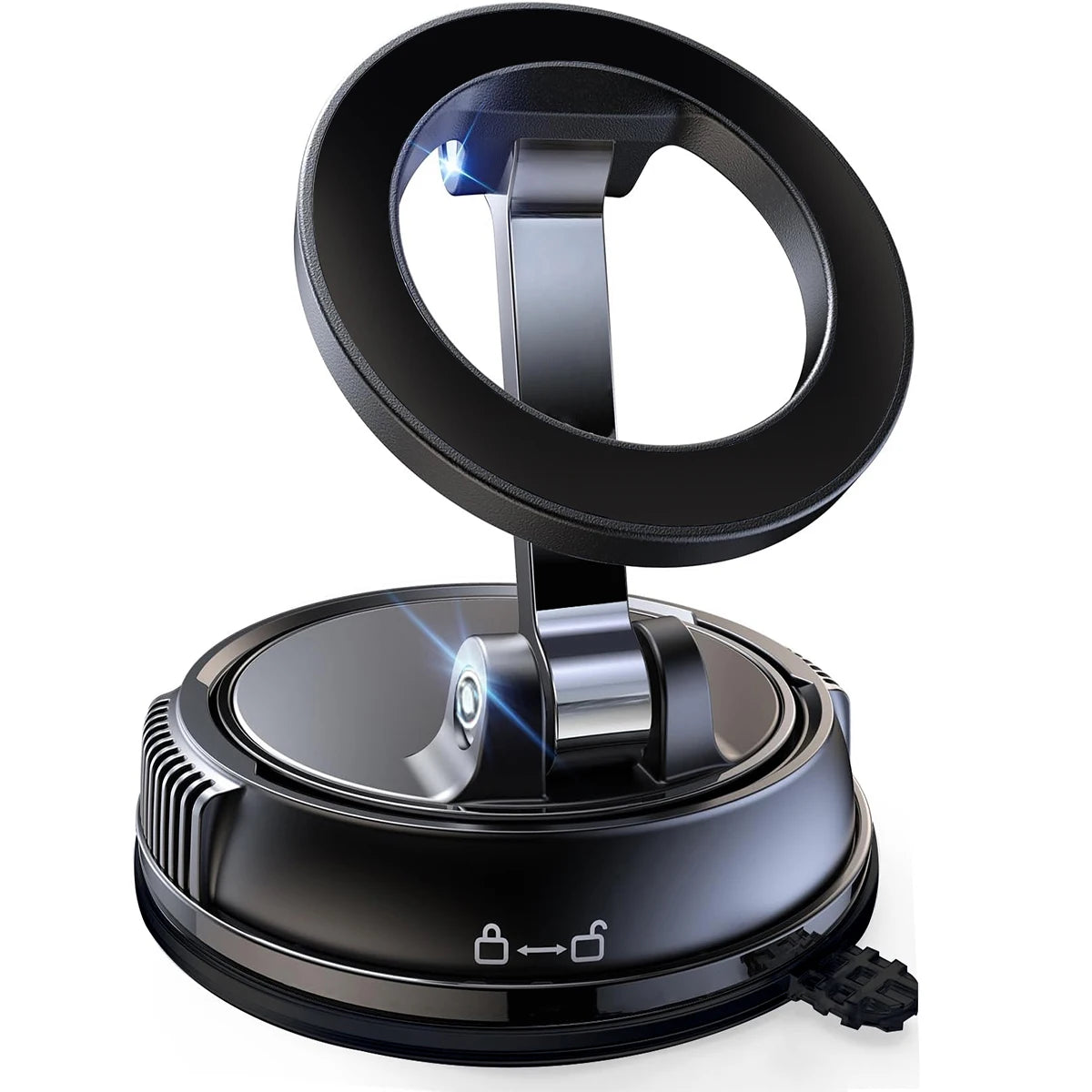 Upgraded 360° Vacuum Magnetic Phone Holder | Hands-Free Car Mount 🚗 | Suction Cup Magnetic Phone Stand for Car, Gym, Mirror, Kitchen & More ✨