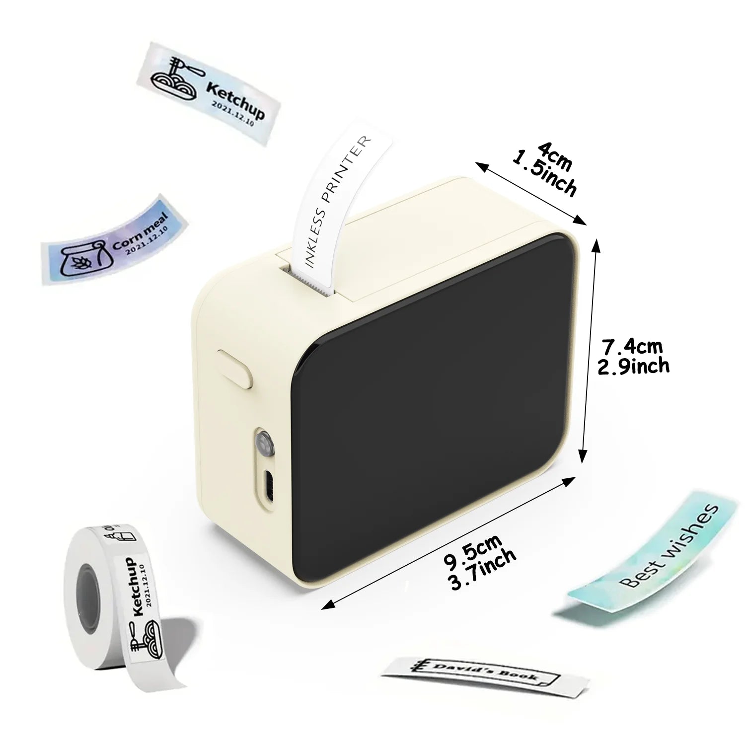 🏷️📱 MarkLife P15 Mini Portable Thermal Label Printer – Wireless Bluetooth