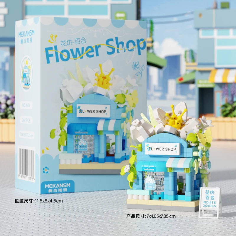 🍔🚗 Creative Micro-Grain Building Blocks – Dream Shop Hamburger Car Assembly Toy | Educational Kids Desk Decoration