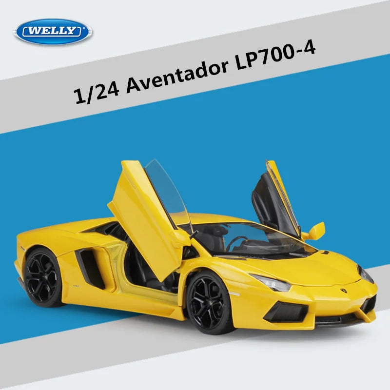 1:24 Lamborghini Aventador LP700-4 Alloy Sports Car Model Diecast Metal Racing Vehicles Car Model Simulation Kids Toy Gift