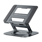 💻🔄 360° Rotatable Aluminum Laptop Stand – Adjustable Desk Riser