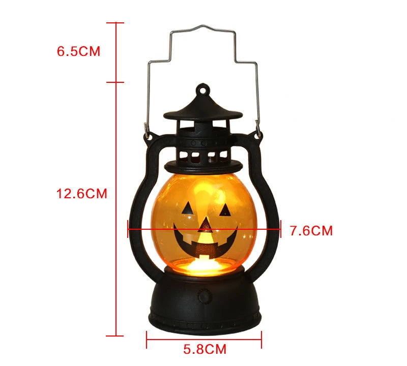 Halloween LED Pumpkin Lantern – Spooky Hanging Décor