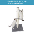 🐾🌳 Tall Premium Sisal Cat Scratching Post with Dangling Ball