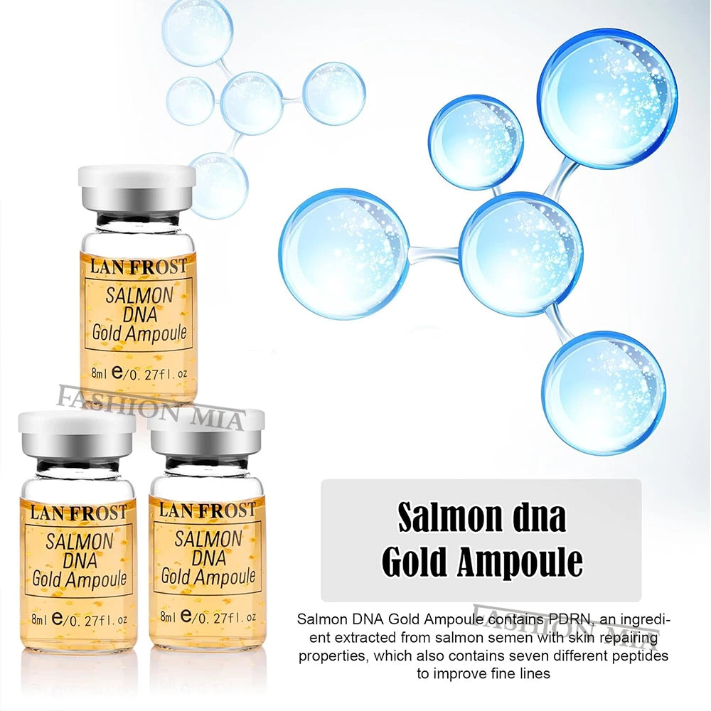 ✨💎 Korean Salmon DNA Gold Ampoule BB Cream – Glow Brightening, Whitening & Rejuvenating Moisturizing Face Care (8ml)