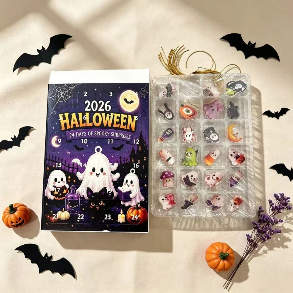 Halloween Advent Calendar – 24-Day Spooky Acrylic Ornament Countdown