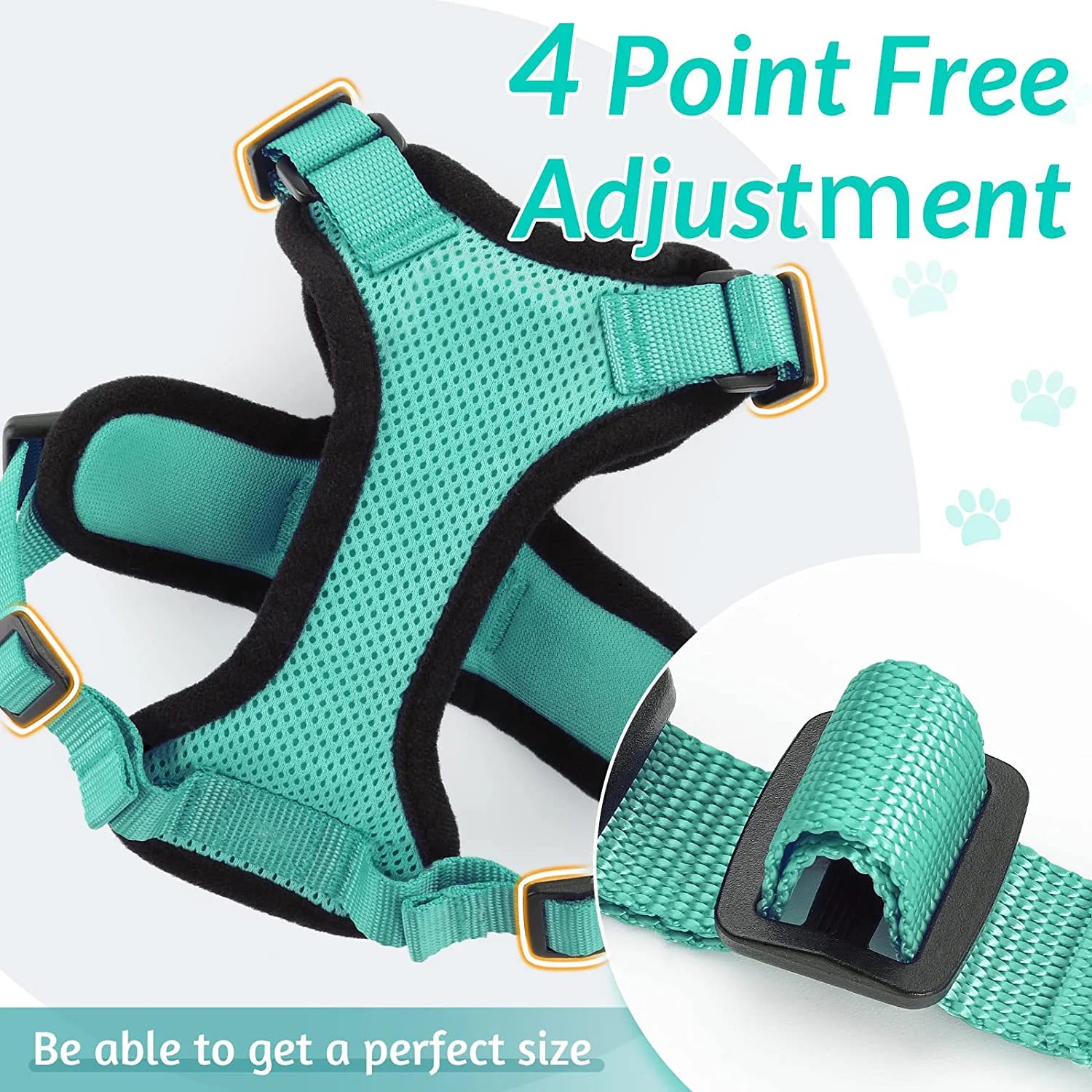 🐱🐾 Escape-Proof Cat Harness and Leash | Soft Adjustable Vest Harness for Walking 🌿 | Easy Control & Comfortable Outdoor Cat Gear