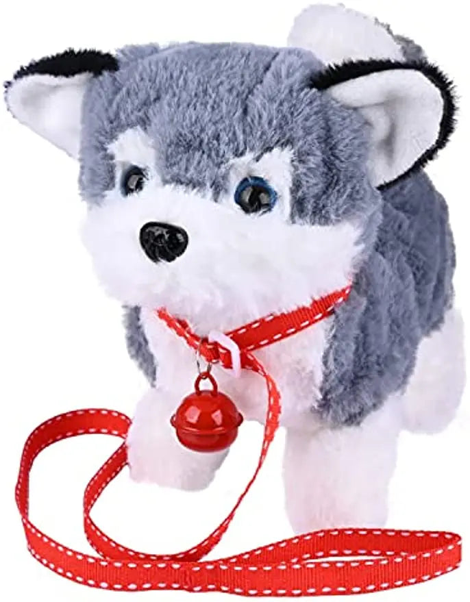 🐶🤖 7" Electric Walking Puppy Plush Toy – Interactive Robot Dog with Barking & Tail Wagging