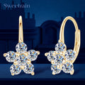 ✨💎 Moissanite Diamond Hoop Earrings 🤍 | White Gold Vermeil S925 Sterling Silver Hoops for Women & Girls 💖 | Sparkly Gorgeous Jewelry