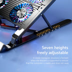🌈❄️ Laptop Cooling Pad 2/4 Fans – RGB Foldable Stand (11–17.3”)