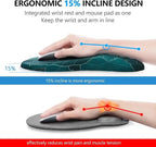 🖱️💖 Ergonomic Wrist Mouse Pad – Memory Foam Pain Relief Support