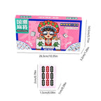 Chinese Mahjong Game Set – 144pcs Mini Melamine Tiles 🎴 Portable Numbered Mahjong Set for Family Fun, Travel & Game Nights 🧳 Durable, Clear Engraving, Complete Accessories Included