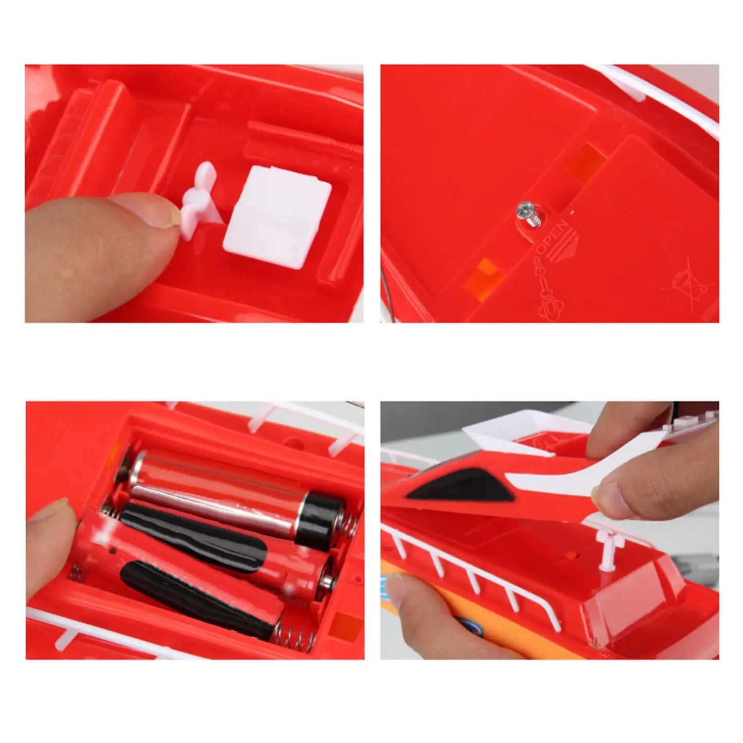 Mini Wireless Remote-controlled Boat High-speed Racing Boat High Speed Remote Control Speedboat Electric Waterproof RC Boat